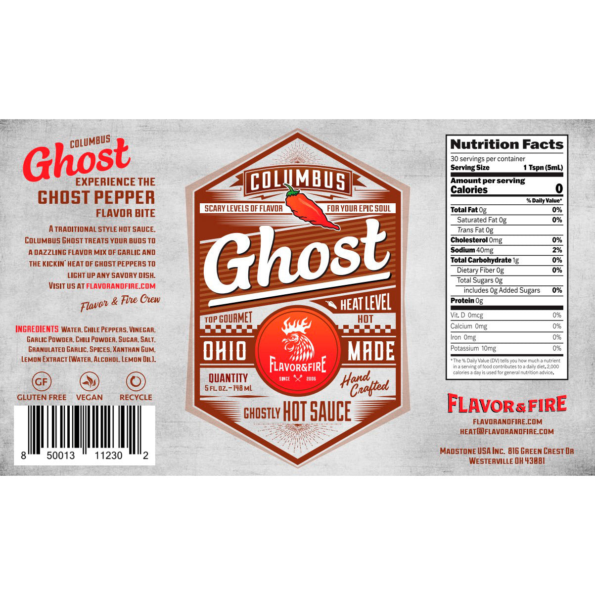 Columbus Ghost Hot Sauce