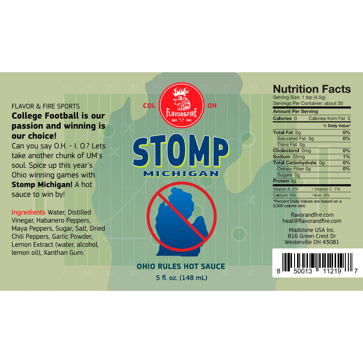 Stomp Michigan Hot Sauce