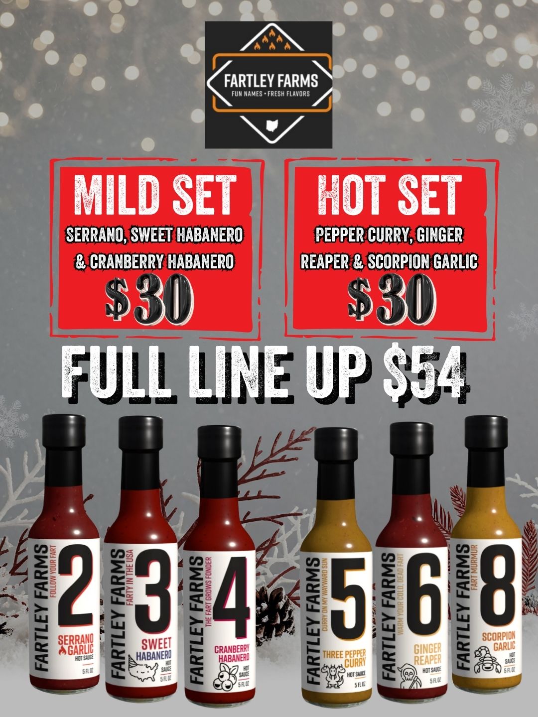 FARTLEY FARMS HOT 3 PACK